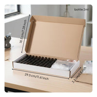 100 Pieces Mini Amber Glass Bottle Protection Perfume Sample Vial Travel Size
