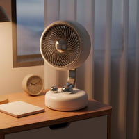 Mini Desk Fan Tilt Adjustable Oscillating Desk Fan Quiet for Dorm Room, Students