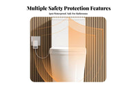 Constant Temperature Heating Heated Toilet Seat Energy Saving Smart Warming Toilet Lid IPX6 Waterproof Bathroom Fixture 24V Safe Voltage for Homeowners, Families, Seniors, Home, Restroom