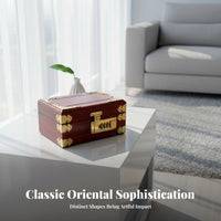 Compact Size Wood Jewelry Storage Box Lockable Wooden Jewelry Box