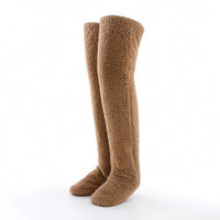 Fuzzy Socks Soft Leg Warmers Stretchy for Sleeping, Women