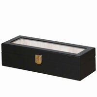 Watch Storage Box Gold-Colored Clasp Watch Display Case Padded Interior
