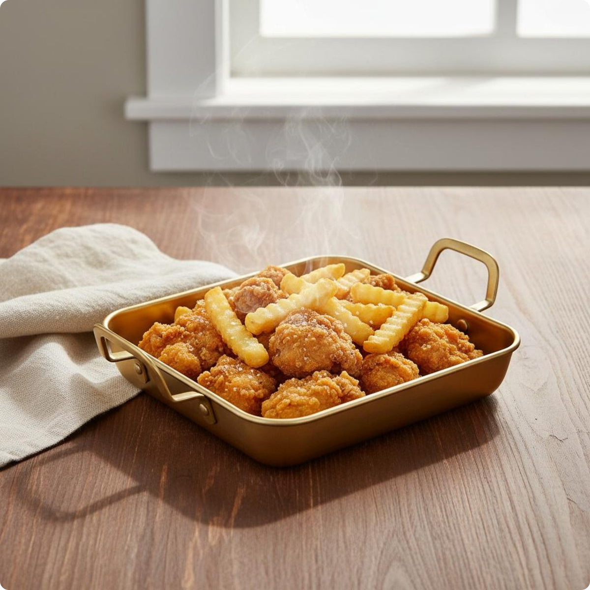 Square Serving Platter Long-Lasting Square Serving Tray Rust-Resistant