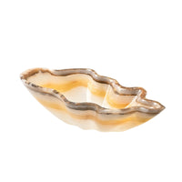 Mineral Fruit Tray Glossy Stone Decorative Bowl Multi-Functional Tabletop Display Tray for Centerpiece