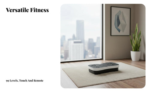 Wireless Controller Control Vibration Plate Machine & Toning Whole Body Vibration Platform Adjustable Speed Settings Body Shaker Machine Anti-Slip Surface for Home Users, Beginners, Adults, Living Room, Office