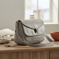 Handbag Washed Finish Vintage Design Crossbody Purse for Middle-Aged Women