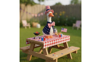 Independence Day Goose Costume Stars and Stripes Pattern for Desktop Decor