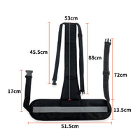 Wheelchair Safety Belt Anti-Fall Three-Point Design Wheelchair Belt Adjustable Straps Patient Positioning Strap for Patients, Disabled