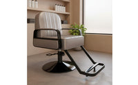 Adjustable Height Hydraulic Reclining Barber Chair PU Leather Upholstery All Purpose Salon Chair High-Density Foam Cushion Commercial Furniture for Hairstylists, Barbers Parlor, Spa