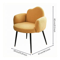 Dressing Chair Padded Seat Household Seating Metal Legs Home Furniture for Desk, Bedroom