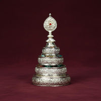 Mandala Offering Plate Stable Base Copper Alloy Mandala Ceremonial Supplies Easy to Clean Religious Supply Versatile Use