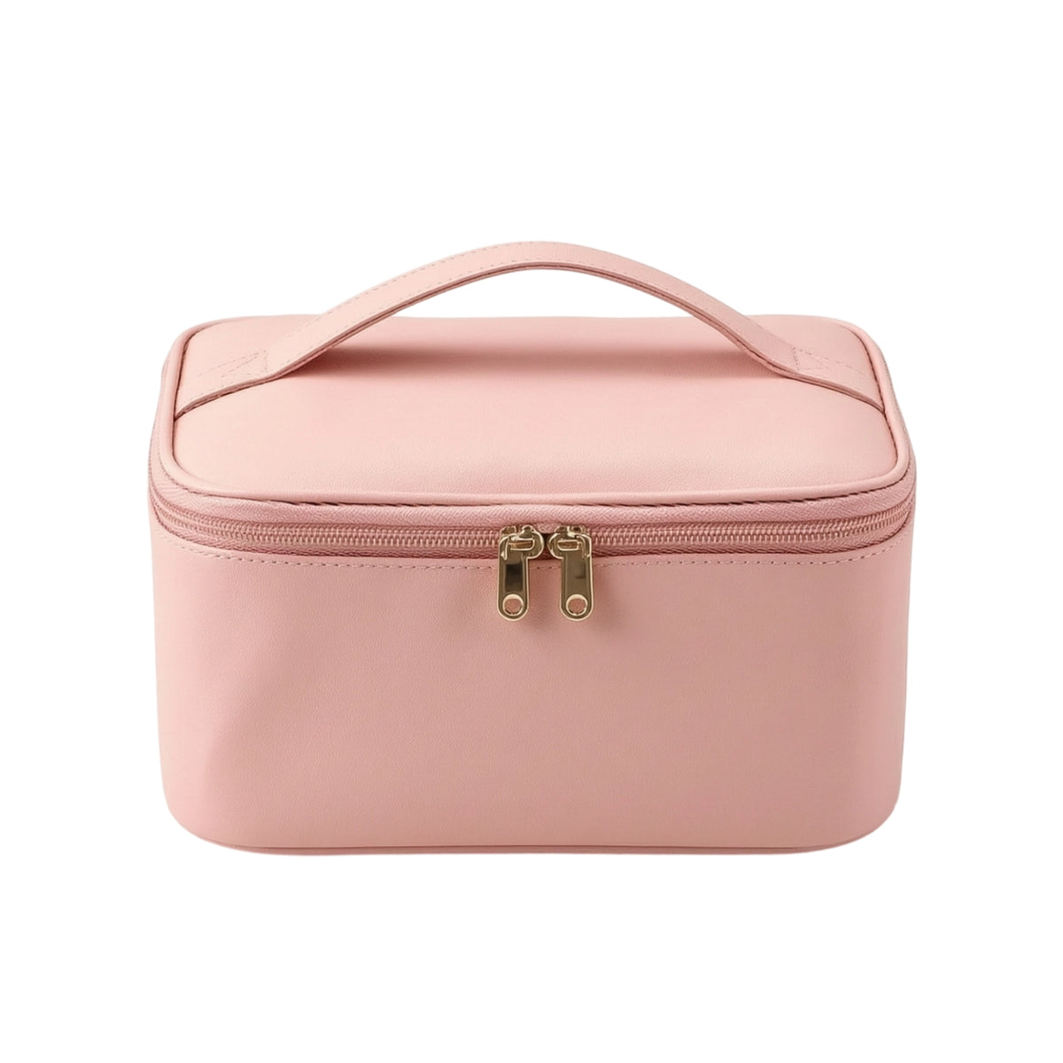 Makeup Bag with Brush Slots Multifunctional Cosmetic Case with Handle Versatile