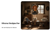 30cm Doll Clothes to-Wear Ensemble BJD Doll Outfit Set BJD Clothes Set for Hobbyists, Display