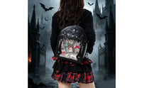 Ita Backpack with Transparent Panel Clear Window Gothic Backpack Wing-Shaped-Wing Bag Skull for Cosplayers, Teens, Cosplay, Everyday Wear