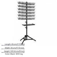 Hairpiece Tray Rack Large Capacity Mannequin Head Intended for Salon