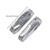 2 Pieces Aluminum Foil Oversleeve Ember Proof Heat Resistant Arm Sleeve