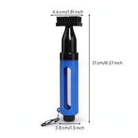 Golf Club Brush with Retractable Clip Textured for Driving Range