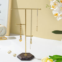 Horizontal Bar Jewelry Stand Detachable Desktop Jewelry Display Rack Decorative