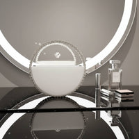 Rhinestone Circle Bag Elegant Round Clutch Bag Shimmering for Wedding, Banquet