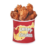 Bucket of Fried Chicken Costume 3D Chicken Bucket Costume Novelty for Halloween