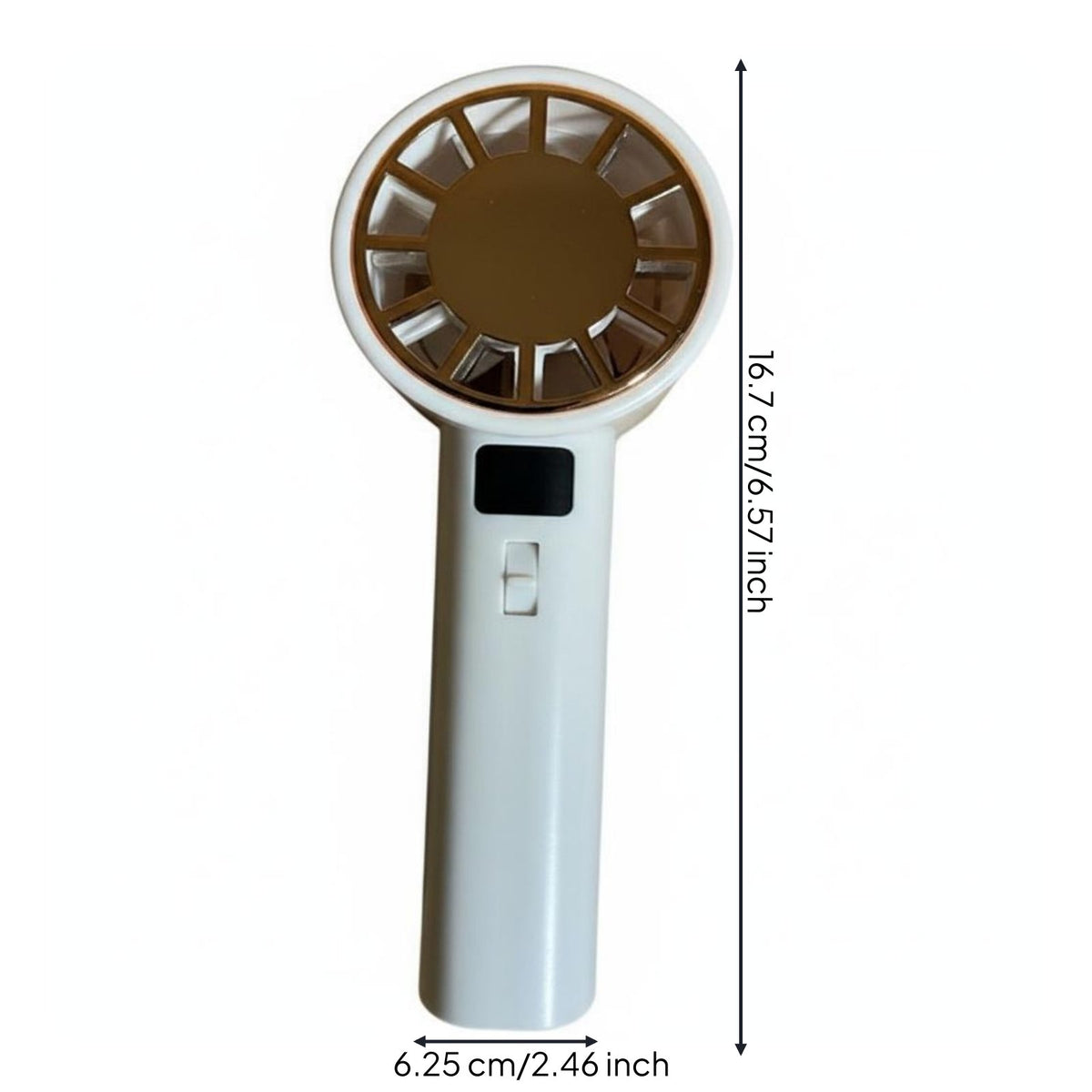 Handheld Cooling Fan Portable Ice Cooling Fan Adjustable Speed Lightweight Design for Outdoor, Camping