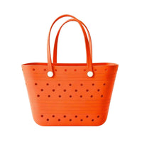 Beach Tote Easy to Clean Tote Bag with Holes Washable for Travel, Families