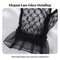 Feline Auditory Organ Lace Covering Headband Alluring Design Lace Feline