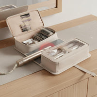 Foldable Hair Styling Tool Travel Bag Waterproof Heat Resistant Hair Tool Organizer Bidirectional Zipper