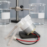 Micro Peristaltic Pump Transparent Tubing DC Peristaltic Pump White Plastic