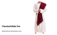 3 Pieces Biblical Robe Set Full-Length Design Biblical Robe and Headpiece Set