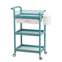 Rolling Utility Cart with Drawer Versatile for Hairstylists