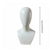 Multi-Purpose Female Mannequin Head with Shoulders Cosplay Head Prop for Cosplayers, Retailers, Salon, Photoshoots
