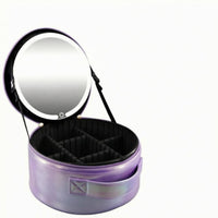 Travel Makeup Bag with Light Divided Compartments Personal Care Storage