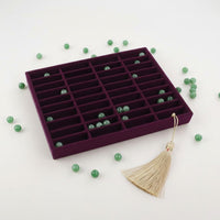 40 Compartment Jewelry Tray Easy to Reach Accessory Storage Stackable Design