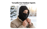 Balaclava Warm Fleece Balaclava Windproof Fleece Hood Full Coverage Winter Ski Face Covering Multi-Functional for Cyclists