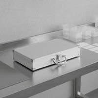 Mini Aluminum Carrying Case Lockable Aluminum Tool Box Hard Shell Briefcase Shockproof Small Hard Shell Briefcase for Travel