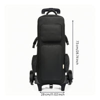 Aerophone Gig Bag Padded Instrument Bag with Wheels Wear-Resistant Carrying Case for Rehearsals
