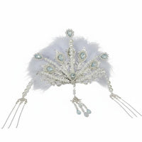 Traditional Chinese Attire Hair Adornment Fairy-Like Design Traditional Chinese Attire Hair Accessory Bead Tassel Headdress