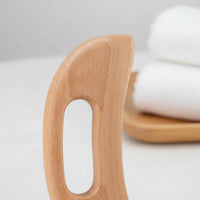 Wooden Gua Sha Tool Promotes Moon-Like Form Drainage Wood Gua Sha Board for Beauty Salon, Spa