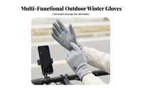 women's Winter Gloves Non-Slip Grip Fleece Lined Gloves Cold Weather Accessory Soft and Skin-Gentle Hand Coverings Contoured Fit