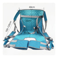 Patient Transfer Sling Buckle Closures for Assisted Lifting, Carrying