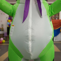 Inflatable Frog Costume Easy to Wear Amusing Amphibian Inflatable Outfit Not Stuffy Novelty Clothing for Adults, Party, Halloween