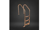 Rose-Gold Pool Ladder with Handrails Heavy-Duty Pool Ladder with Non-Slip Steps Sturdy Long-Lasting