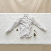 1/6 Scale Doll Shirt Pointed Collar Toy Clothing Plain Design