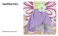Fairy Doll Dress Magical Doll Dress with Glittery Attachments Fairy Costume for Girls, Kids, Imaginative Play