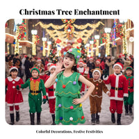 Christmas Tree Dress Set stellar Headband Included Christmas Tree Costume for Girls