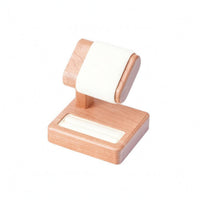 Watch Display Stand Rectangular Base Hardwood Timepiece Stand Tabletop Organizer