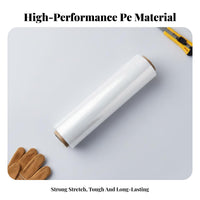 Black Pallet Stretch Wrap High Elasticity Black Stretch Wrap Sturdy Duty Wrapping Film Puncture Resistant Plastic Packing Roll