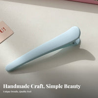 Duckbill Hair Fastener Versatile Jaw Hair Fastener Matte Finish Barrette Lightweight No-Wrinkle Barrette Strong Grip for Salon