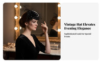 Mesh Ed Fascinator Hat Elegant Design Vintage Pillbox Hat Feather Bead Headpiece Net Mesh Feather Fascinator Hair Fastener